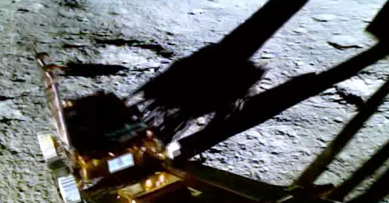 India’s Lunar Mission Beams Back Video And Images From The Moon’s South Pole